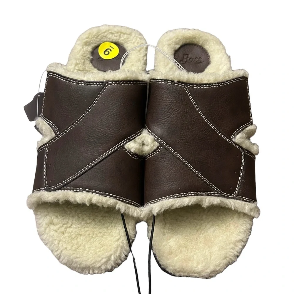 003 SLPPRS: Bass Sherpa Outdoor slippers size 8 - Picture 3 of 6